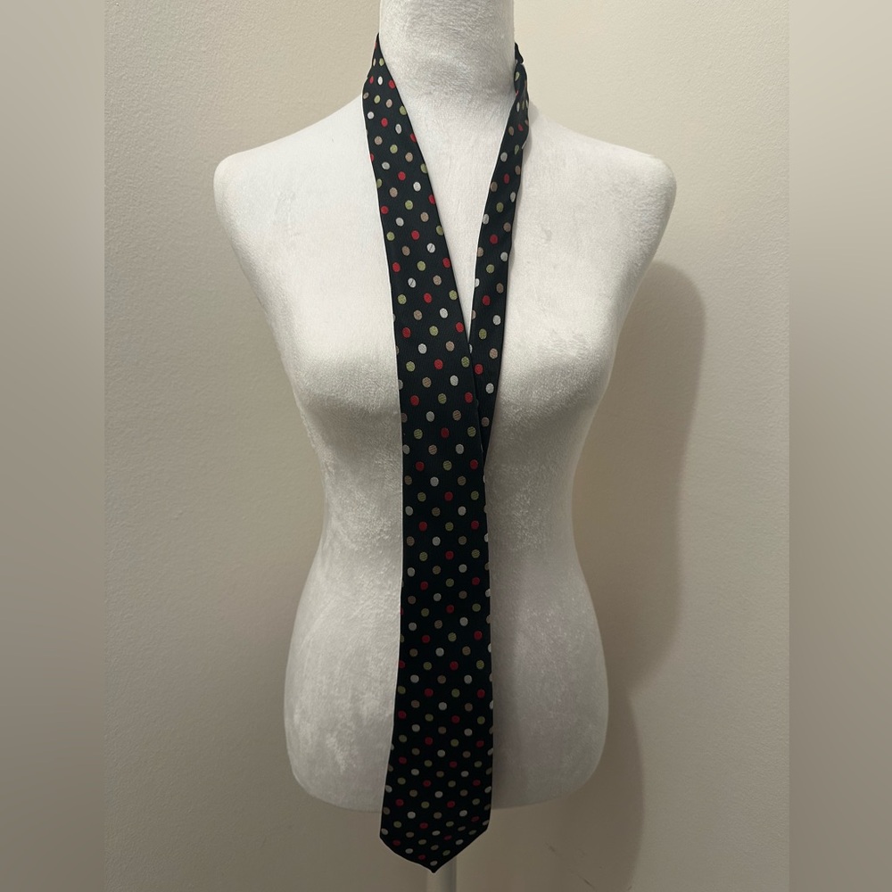 Carolina Bay Tie Polyester Men's Necktie with Dots of Color